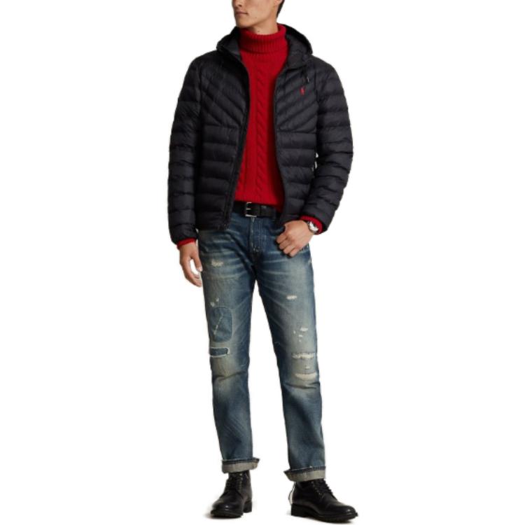 Polo Ralph Lauren Solid Black Hoodie Jacket for Men. 710920283-002 圖 4