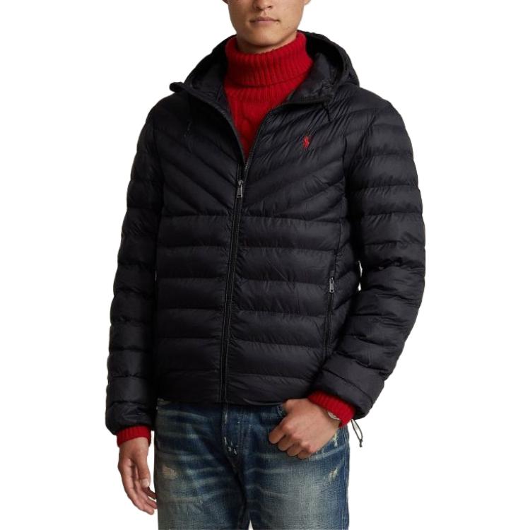 Polo Ralph Lauren Solid Black Hoodie Jacket for Men. 710920283-002 圖 5