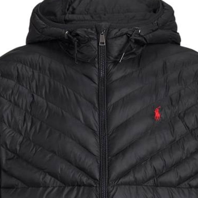 Polo Ralph Lauren Solid Black Hoodie Jacket for Men. 710920283-002 圖 7