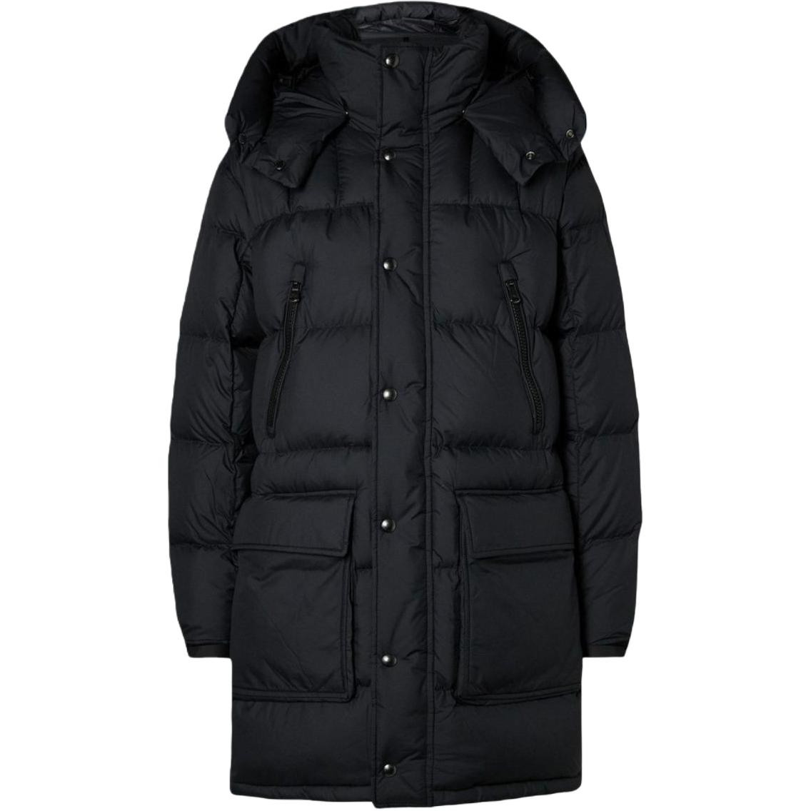 Polo Ralph Lauren Solid Black Single-Breasted Hooded Jacket for Men. 710907553-002