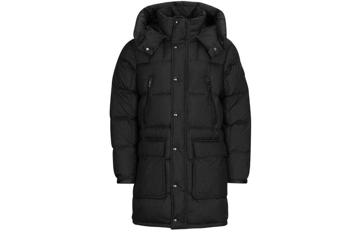Polo Ralph Lauren Solid Black Single-Breasted Hooded Jacket for Men. 710907553-002 圖 2
