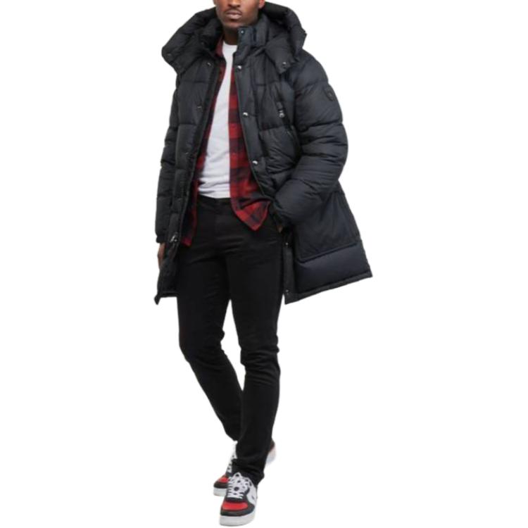 Polo Ralph Lauren Solid Black Single-Breasted Hooded Jacket for Men. 710907553-002 圖 3