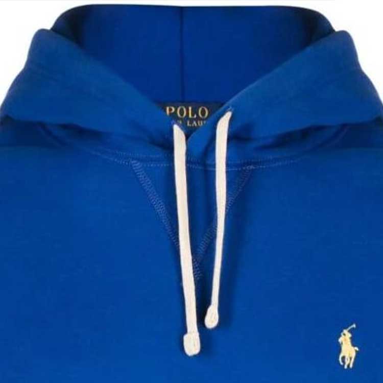 Polo Ralph Lauren Solid Blue Pullover Hoodie for Men. 710766778-084 圖 7