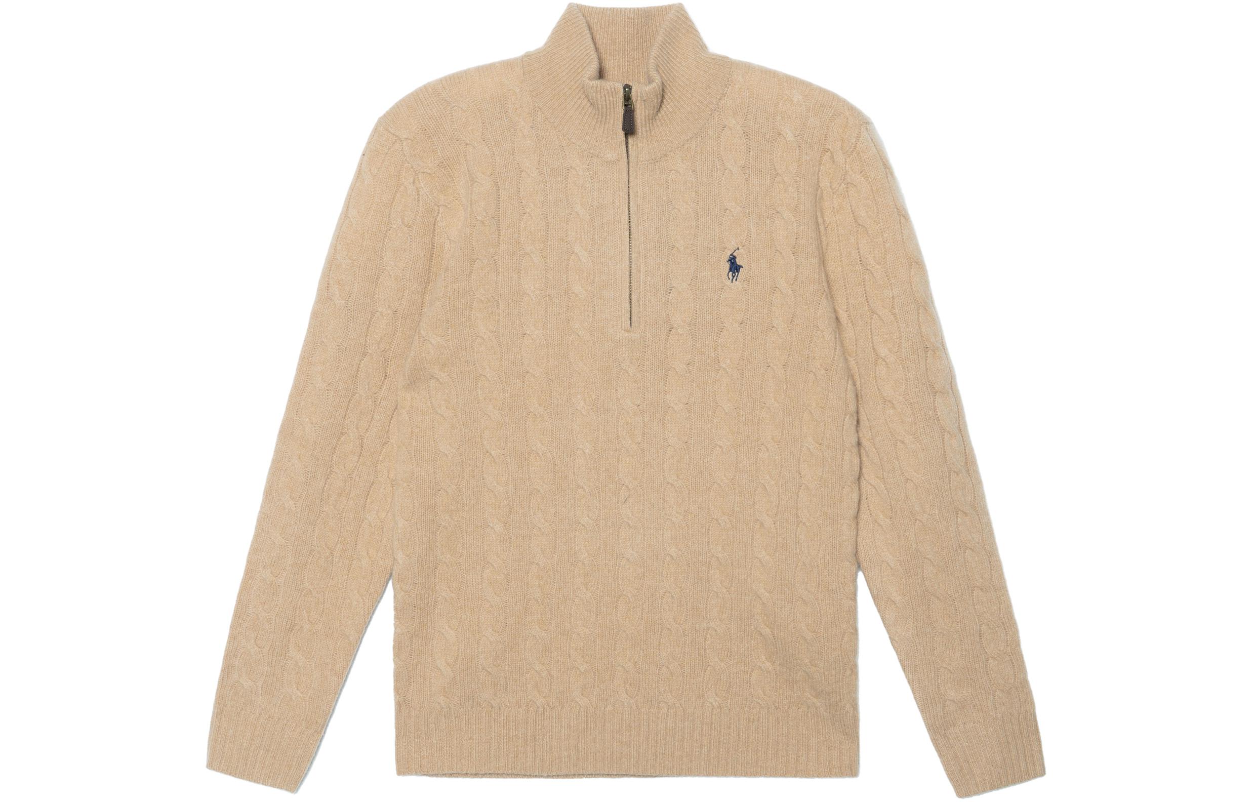 Polo Ralph Lauren Solid Brown Knit Long Sleeve Sweater for Men. 710876766-006 圖 2