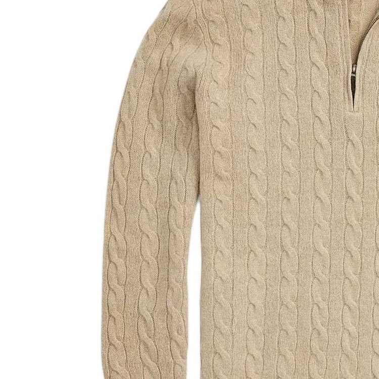 Polo Ralph Lauren Solid Brown Knit Long Sleeve Sweater for Men. 710876766-006 圖 7