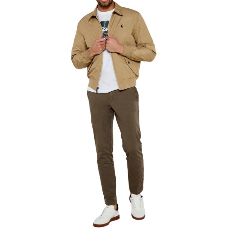 Polo Ralph Lauren Solid Brown Zip-Up Long Sleeve Jacket for Men 710938512-005 圖 3