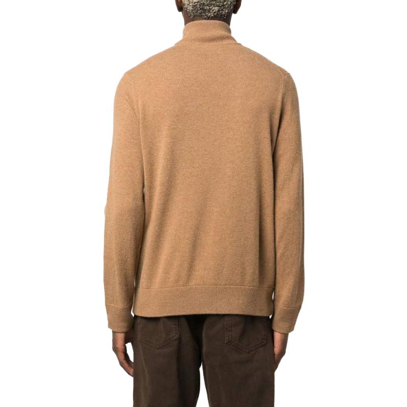 Polo Ralph Lauren Solid Brown Zip-Up Stand Collar Jacket for Men 710876719-004 圖 4