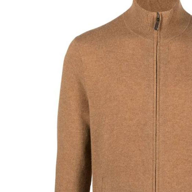 Polo Ralph Lauren Solid Brown Zip-Up Stand Collar Jacket for Men 710876719-004 圖 6