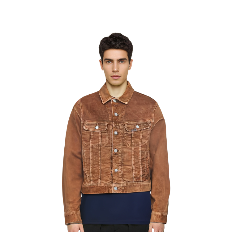 Purchase 폴로 랄프 로렌 솔리드 버튼업 롱슬리브 재킷 브라운 710890020-001