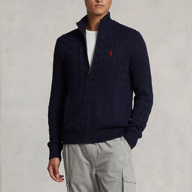 Polo Ralph Lauren Solid Cable Knit Sweater  Blue Long Sleeve. MNPOSWE16821353-400 圖 5