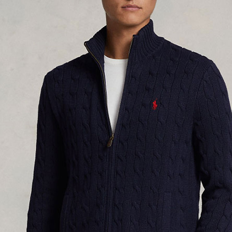 Polo Ralph Lauren Solid Cable Knit Sweater  Blue Long Sleeve. MNPOSWE16821353-400 圖 6