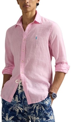 Polo Ralph Lauren 純色粉色長袖襯衫 710967632-006 Buy Polo Ralph Lauren 純色粉色長袖襯衫 710967632-006