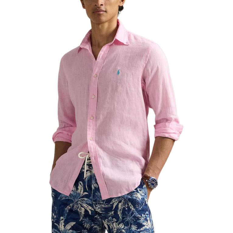 Order Polo Ralph Lauren 純色粉色長袖襯衫 710967632-006