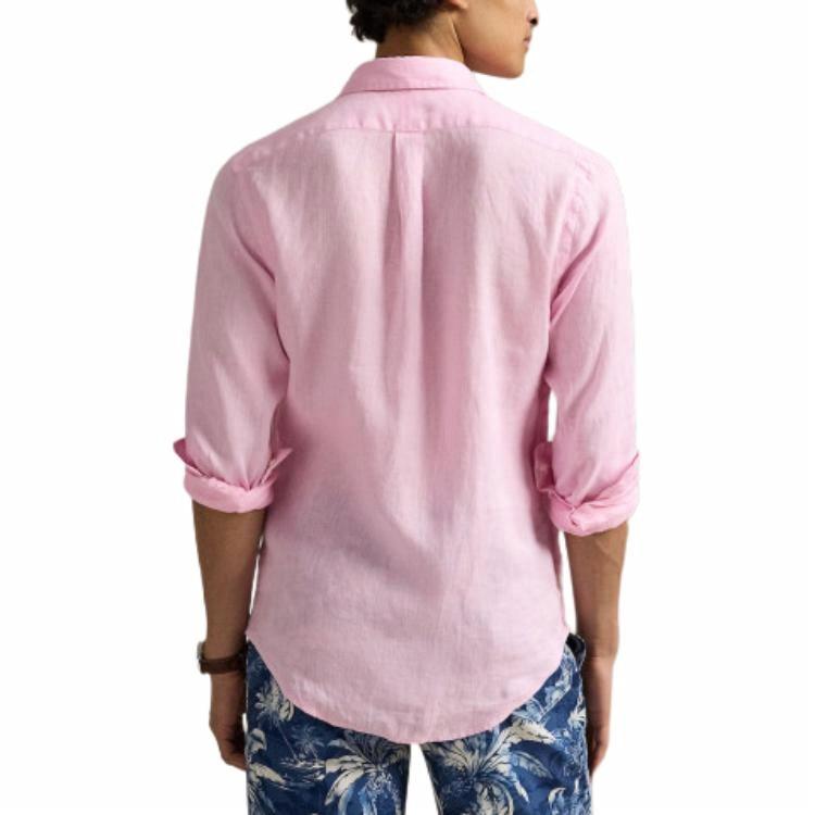 Lookbook Polo Ralph Lauren 純色粉色長袖襯衫 710967632-006