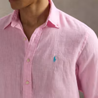 Purchase Polo Ralph Lauren 純色粉色長袖襯衫 710967632-006