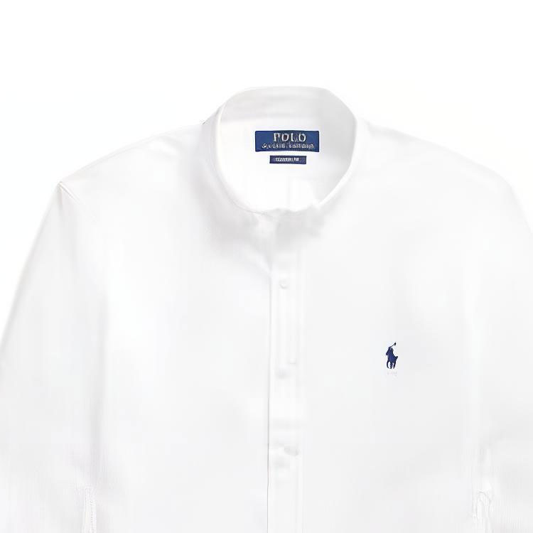 Polo Ralph Lauren Solid Color Casual Long Sleeve Shirt White () 710903588-002 圖 5