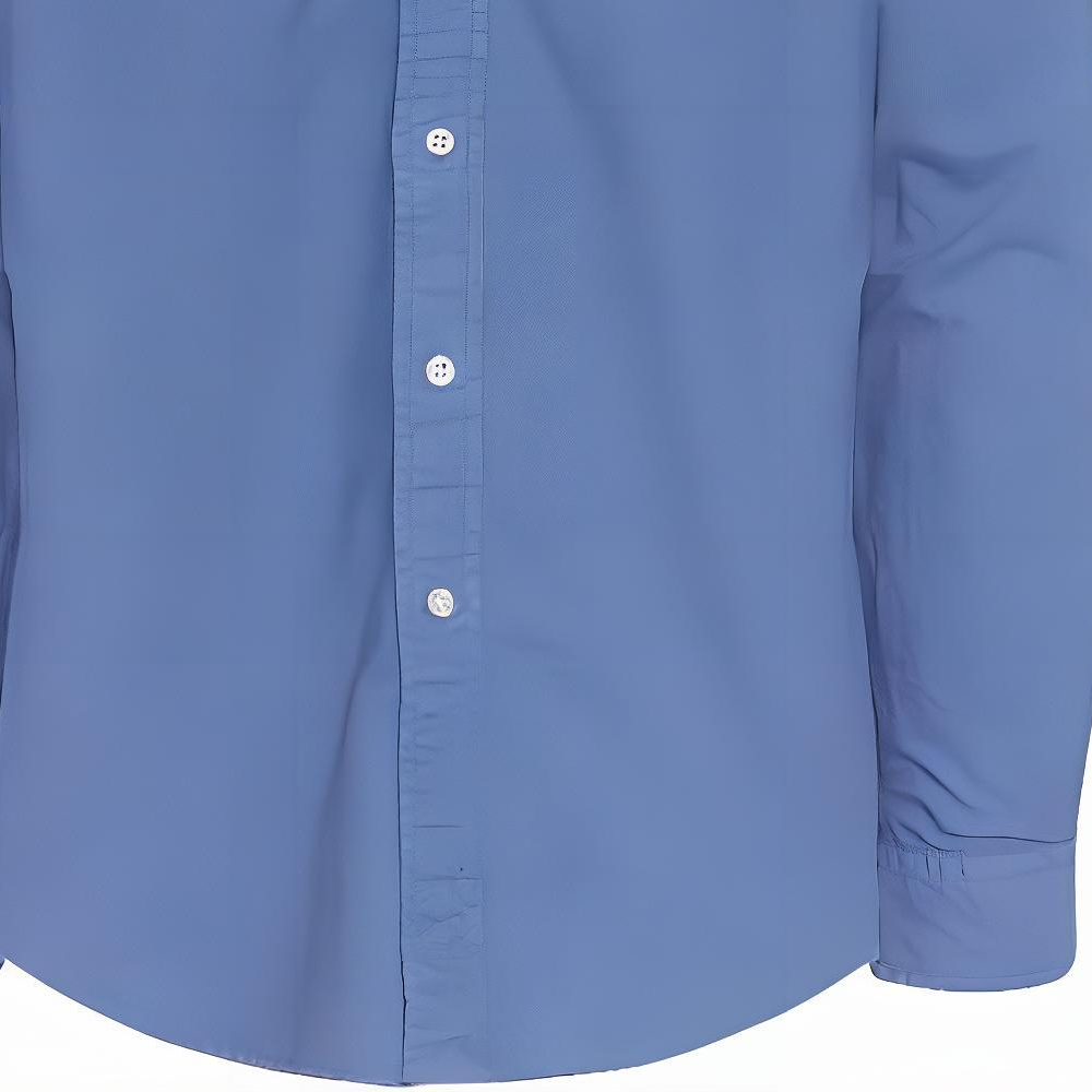 Polo Ralph Lauren Solid Color Embroidered Pony Long Sleeve Shirt Blue Men’s 710852165-003 圖 5