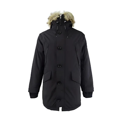 Polo Ralph Lauren Solid Color Long Sleeve Hooded Parka Jacket Black Men’s. 710855884-001