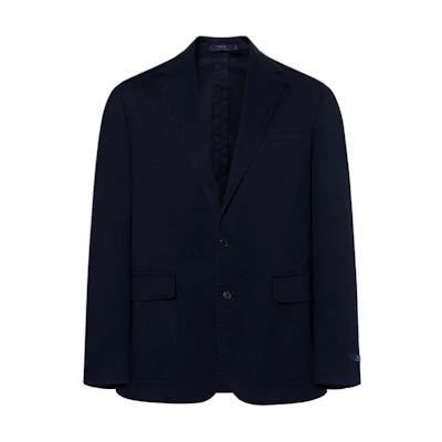 Polo Ralph Lauren Solid Color Long Sleeve Single-Breasted Blazer Blue. 715754089-004