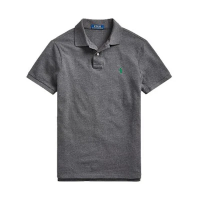 Polo Ralph Lauren Solid Color Short Sleeve Polo Shirt Men’s Grey MNPOKNI1N820484-020
