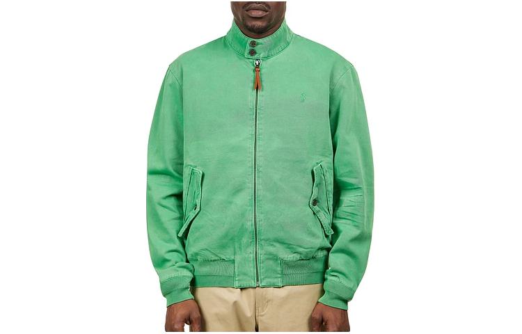 Polo Ralph Lauren Solid Color Zip-Up Jacket Green  Long Sleeve Outerwear. 710928484-003 圖 2