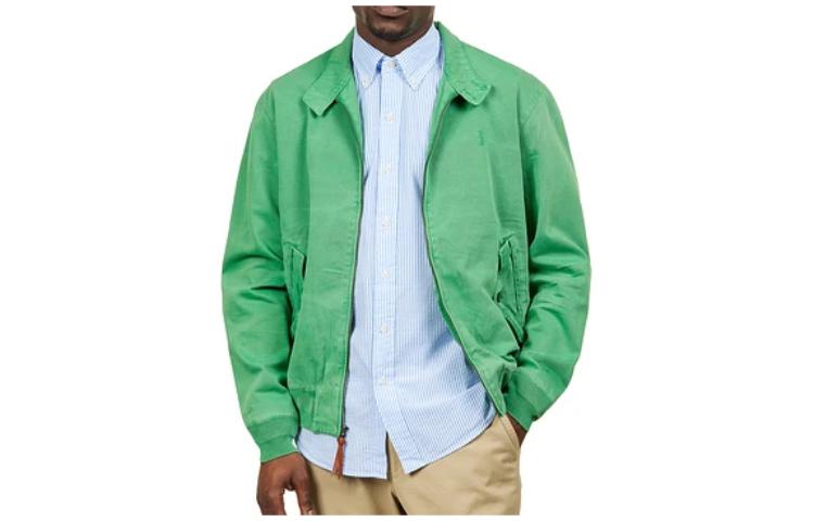 Polo Ralph Lauren Solid Color Zip-Up Jacket Green  Long Sleeve Outerwear. 710928484-003 圖 3