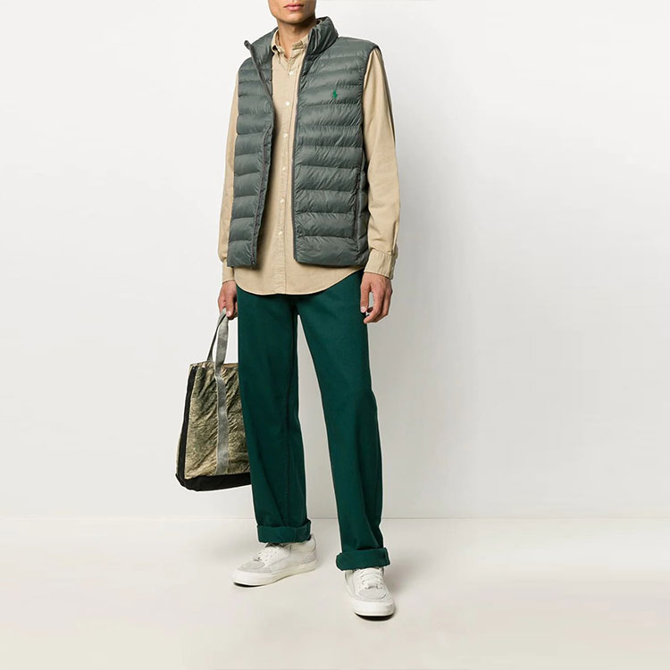 Polo Ralph Lauren Solid Embroidered Logo Long Sleeve Shirt Khaki Men’s. 710805564-005 圖 3