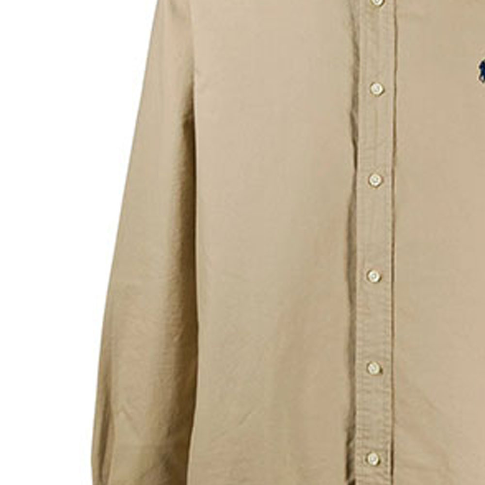 Polo Ralph Lauren Solid Embroidered Logo Long Sleeve Shirt Khaki Men’s. 710805564-005 圖 7
