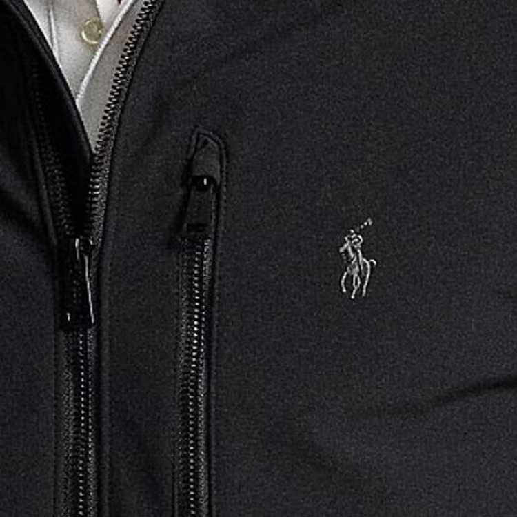 Sizing 폴로 랄프 로렌 솔리드 자수 포니 캐주얼 재킷 블랙 남성용 515303374-BLACK