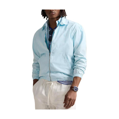 Polo Ralph Lauren Solid Embroidered Zip-Up Jacket Blue Outerwear 710961831004