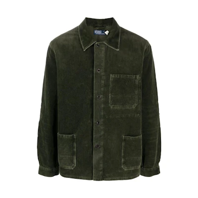 Polo Ralph Lauren Solid Green Single-Breasted Casual Jacket 710917157-300