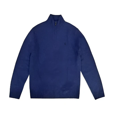 Polo Ralph Lauren Solid Half-Zip Knit Long Sleeve Sweater Men’s Indigo. 710892482-013