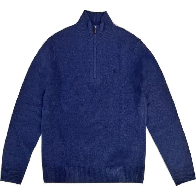 Polo Ralph Lauren Solid Half-Zip Knit Long Sleeve Sweater Men’s Indigo. 710892482-013 圖 2