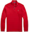 Order Polo Ralph Lauren Solid Half-Zip Lengan Panjang Sweatshirt Merah 710877001-013