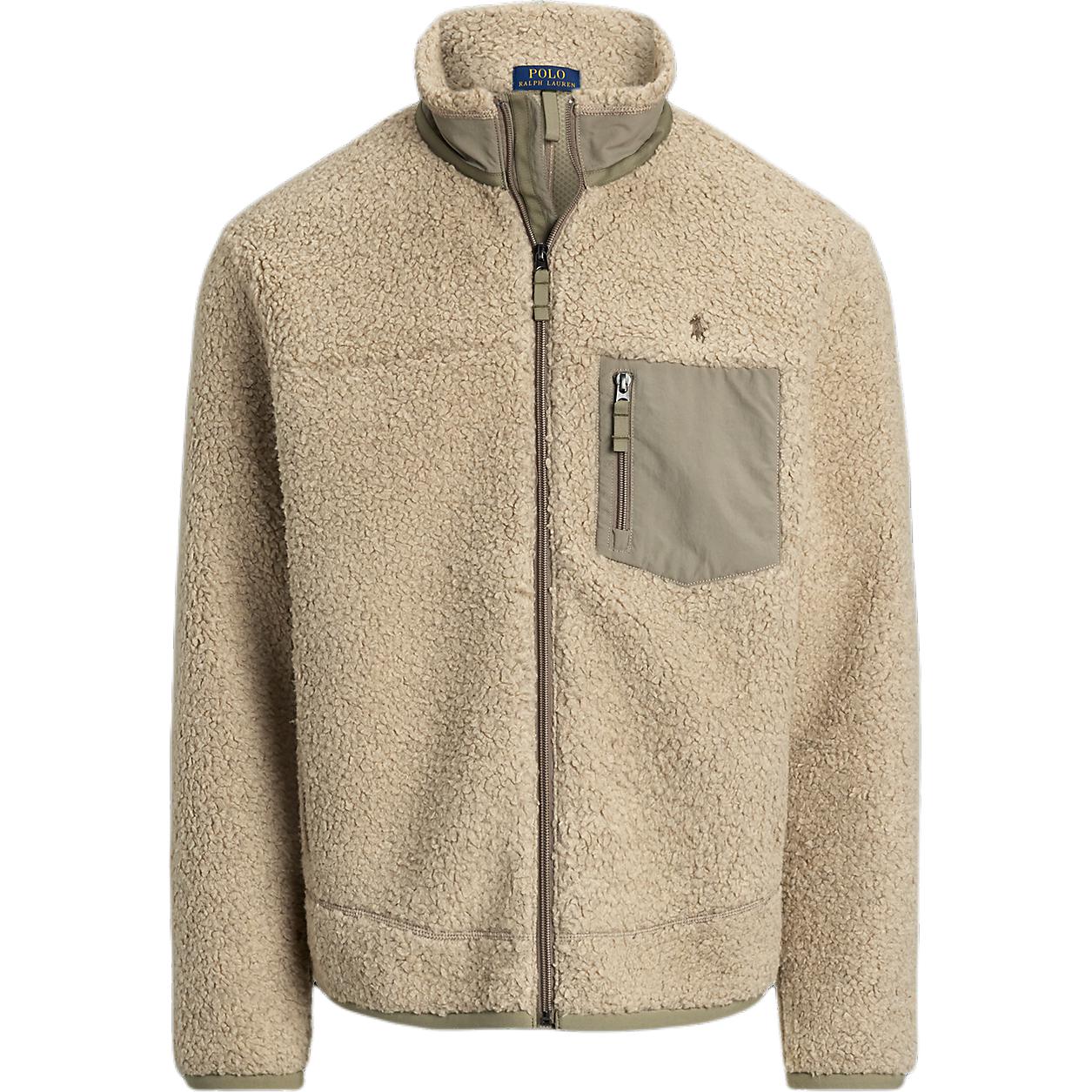 Polo Ralph Lauren Solid High-Neck Long-Sleeve Jacket Light Brown MNPOKNI16824164-250