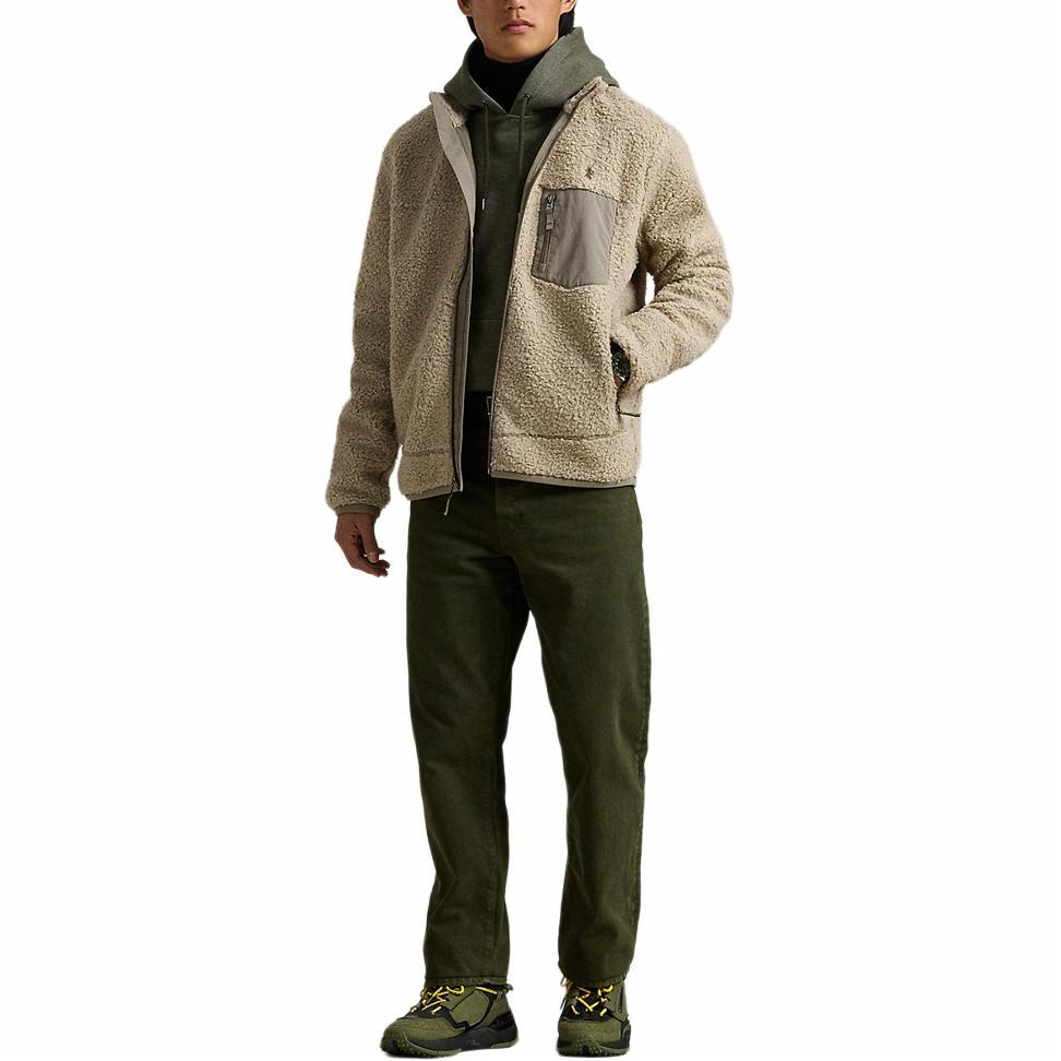 Lookbook Polo Ralph Lauren Jaket Lengan Panjang High-Neck Cokelat Muda MNPOKNI16824164-250