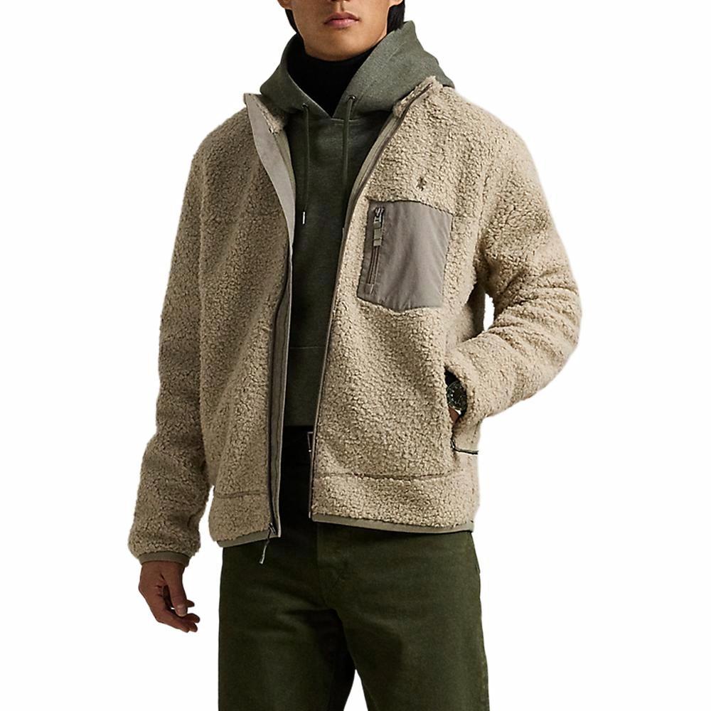 Details for Polo Ralph Lauren Jaket Lengan Panjang High-Neck Cokelat Muda MNPOKNI16824164-250