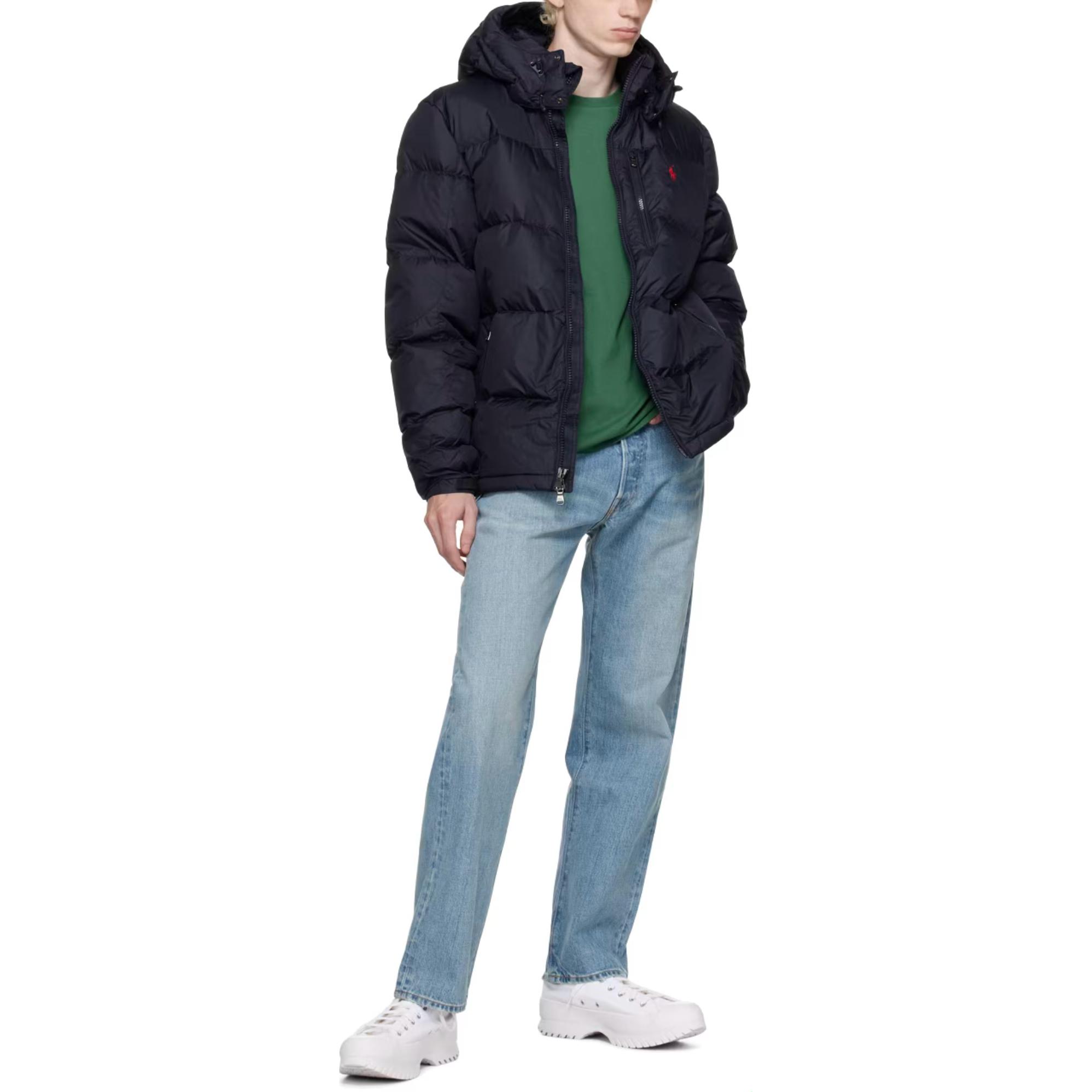 Polo Ralph Lauren Solid Logo Embroidered Hooded Down Jacket Men. 710731826-013 圖 5