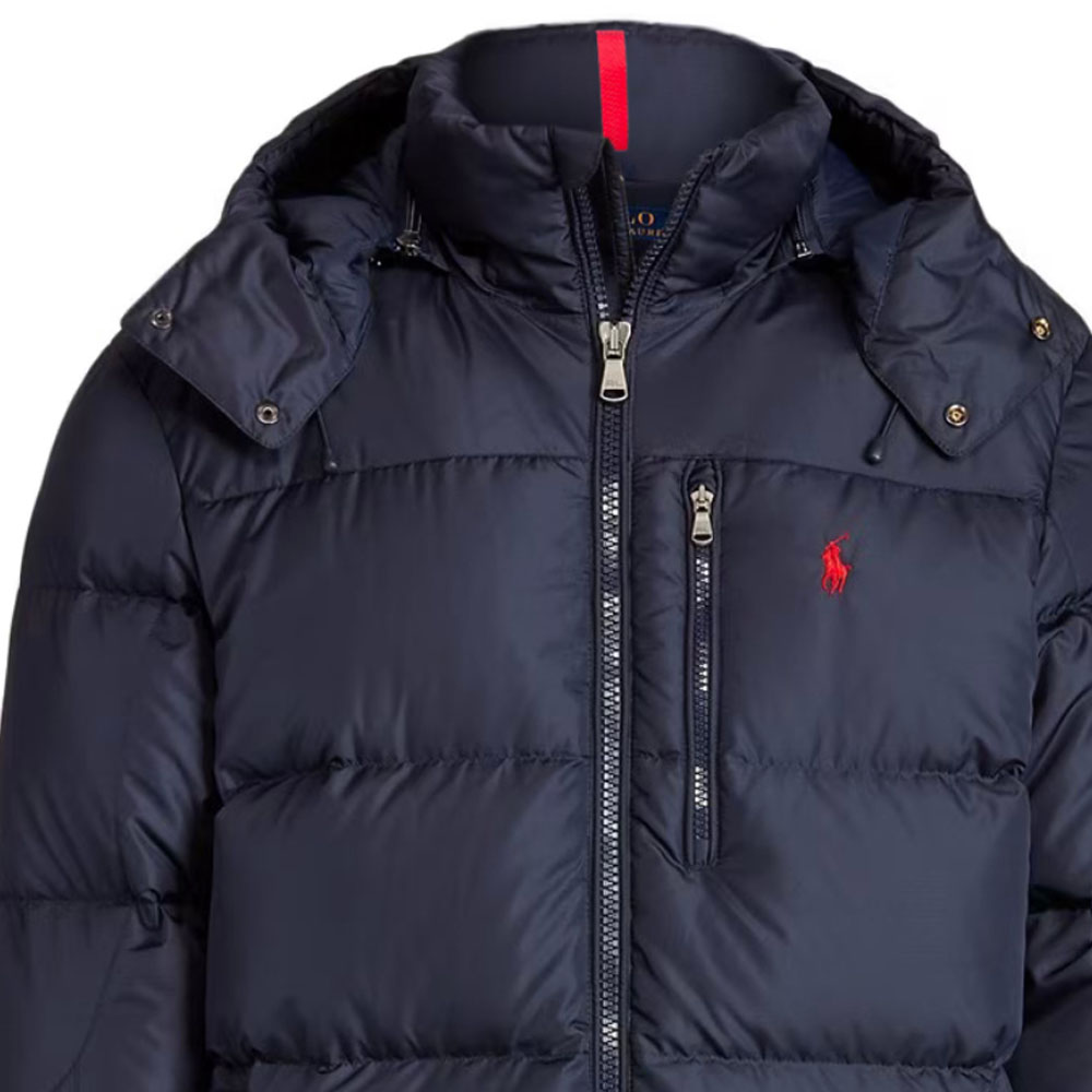 Polo Ralph Lauren Solid Logo Embroidered Hooded Down Jacket Men. 710731826-013 圖 7