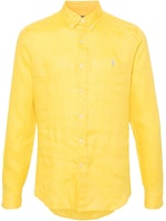 Polo Ralph Lauren Solid Logo Embroidered Long Sleeve Shirt Yellow . 710829443-030 Polo Ralph Lauren Solid Logo Embroidered Long Sleeve Shirt Yellow . 710829443-030