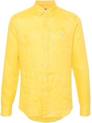 Camisa Polo Ralph Lauren Logo Bordado de Manga Larga Amarilla. 710829443-030 Order Camisa Polo Ralph Lauren Logo Bordado de Manga Larga Amarilla. 710829443-030