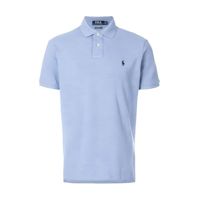 Polo Ralph Lauren Solid Logo Embroidered Polo Shirt Men’s Light Blue. 710666998-007