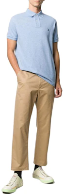 Polo Ralph Lauren 男士淺藍色刺繡標誌純色POLO衫 710666998-007 Lookbook Polo Ralph Lauren 男士淺藍色刺繡標誌純色POLO衫 710666998-007