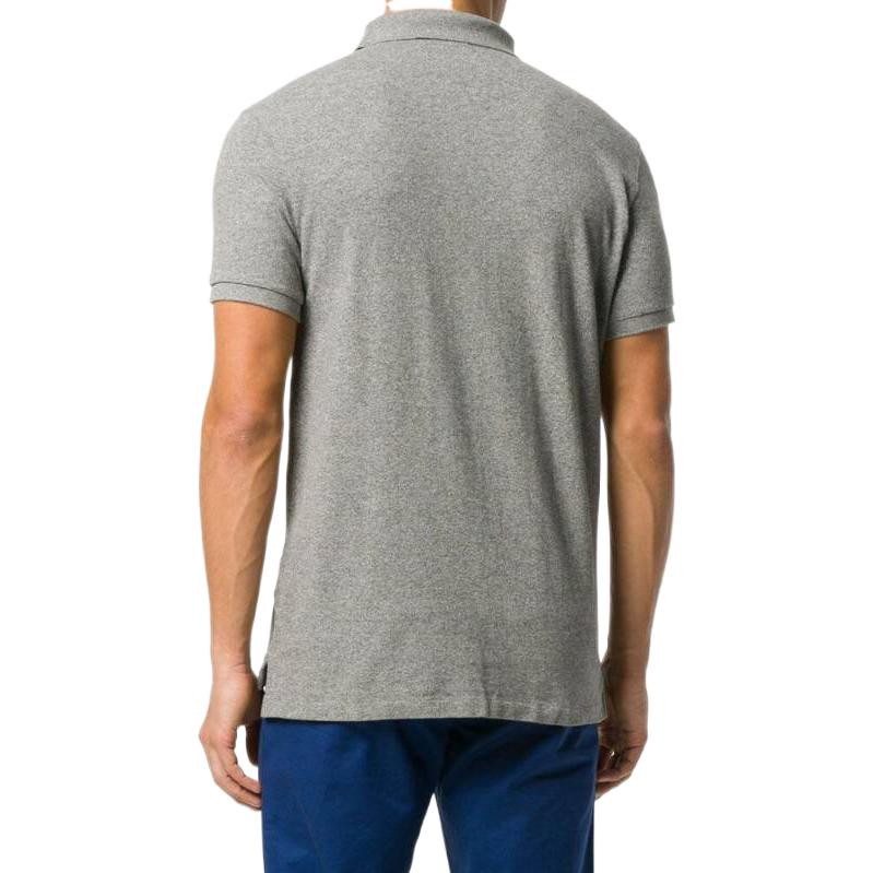 Polo Ralph Lauren Solid Logo Embroidered Polo Shirt Men’s Grey 710666998-006 圖 4