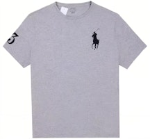Polo Ralph Lauren Solid Logo Embroidered Pullover Short Sleeve T-Shirt Grey Mens 710697554-040 Polo Ralph Lauren Solid Logo Embroidered Pullover Short Sleeve T-Shirt Grey Mens 710697554-040