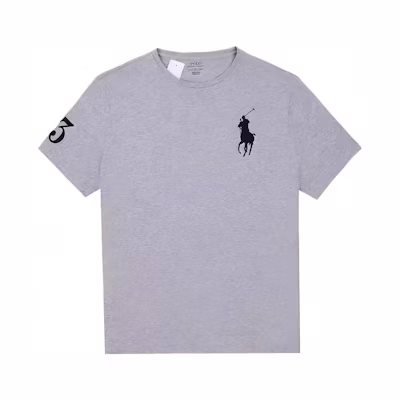 Polo Ralph Lauren Solid Logo Embroidered Pullover Short Sleeve T-Shirt Grey Mens 710697554-040
