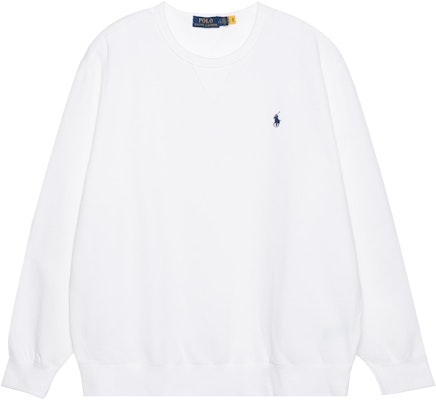 Polo Ralph Lauren Solid Logo Bordir Sweater Crewneck Putih. 710766772-009 Order Polo Ralph Lauren Solid Logo Bordir Sweater Crewneck Putih. 710766772-009