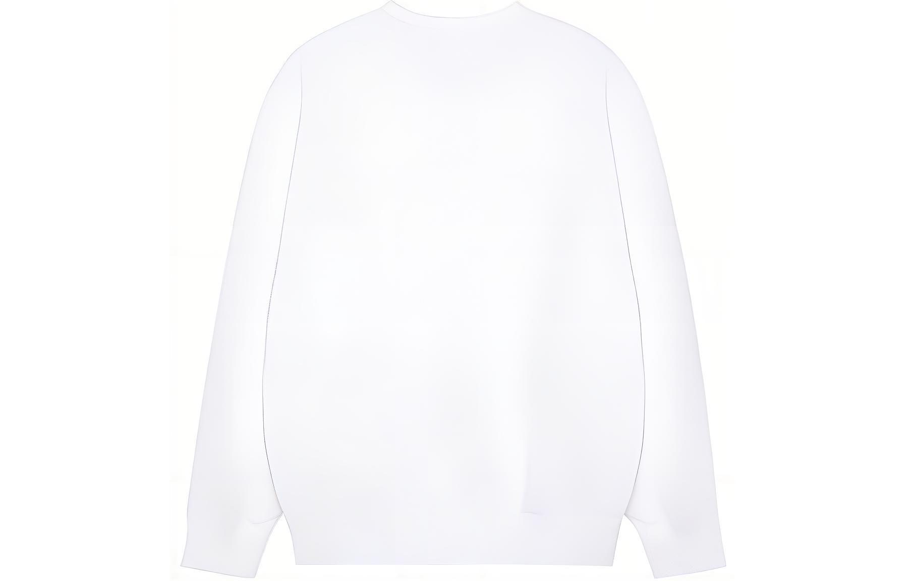 Lookbook Polo Ralph Lauren Solid Logo Bordir Sweater Crewneck Putih. 710766772-009