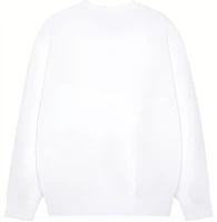 Lookbook Polo Ralph Lauren Solid Logo Embroidered Pullover Crewneck Sweatshirt White. 710766772-009