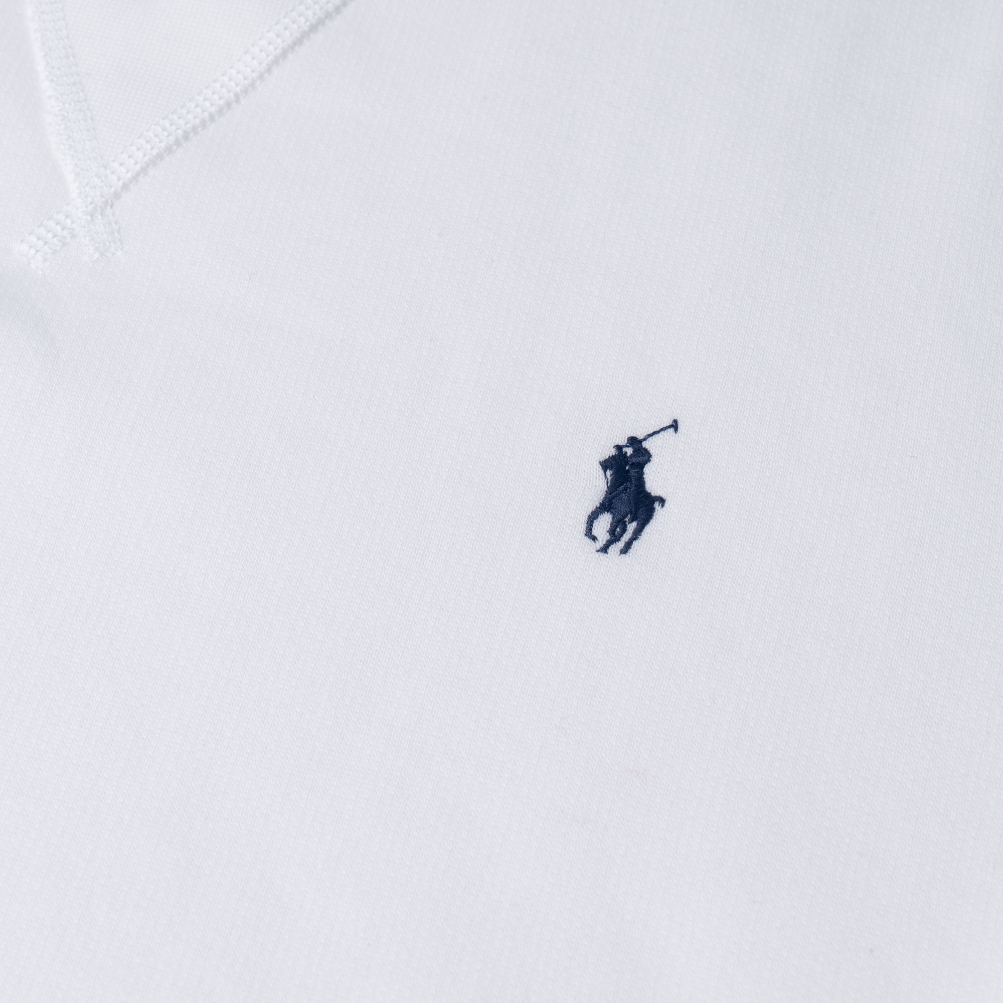 Cheap Polo Ralph Lauren Solid Logo Bordir Sweater Crewneck Putih. 710766772-009